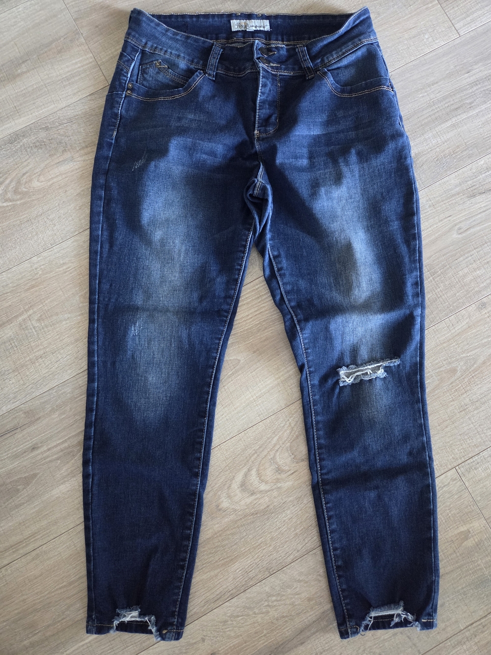 Royalty For Me WannaBettaButt Distressed Skinny Jeans Blue